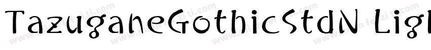 TazuganeGothicStdN Light字体转换
